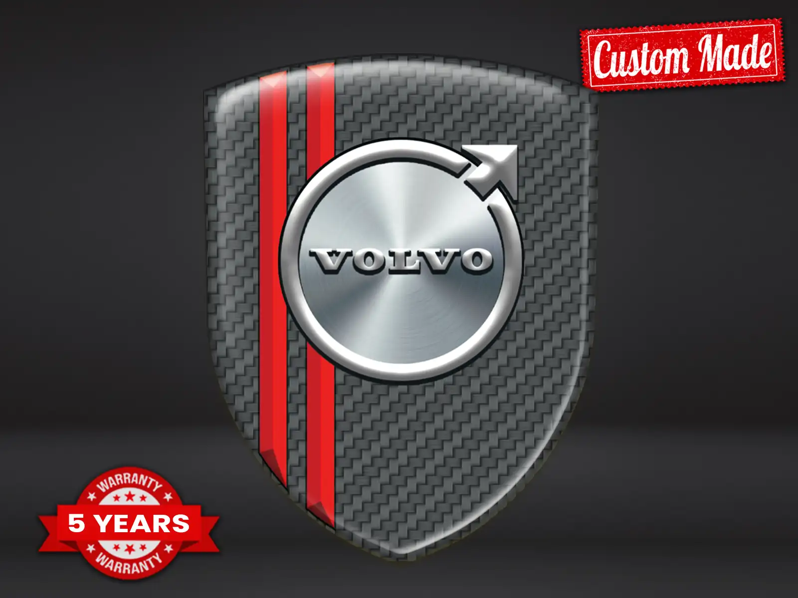 Volvo Pegatina Silicona Alta Calidad Profesional Resistente